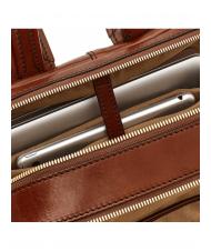 THE BRIDGE VESPUCCI Zaino porta pc in pelle MARRONE - Zaini da lavoro porta PC - 5