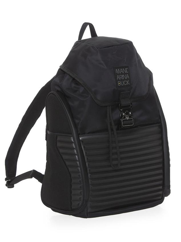 Mandarina Duck zaino in tessuto con porta pc 15, Tough Nero/Verde
