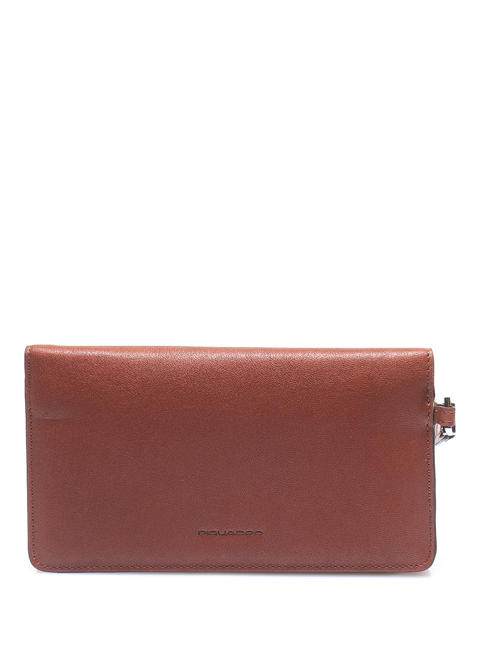 CAMPIONARIO - BLACK SQUARE Pochette con polsierina, in pelle CUOIO - Porta tablet & Organizer