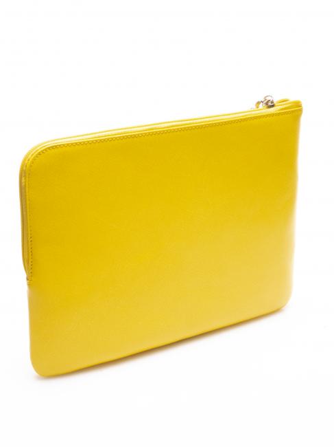 CAMPIONARIO - CRAYON  Busta in pelle con polsierina Giallo - Porta tablet & Organizer