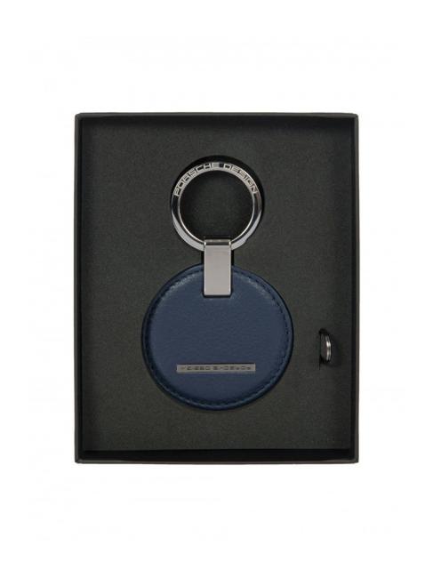 CIRCLE Portachiavi in pelle blu - Portachiavi