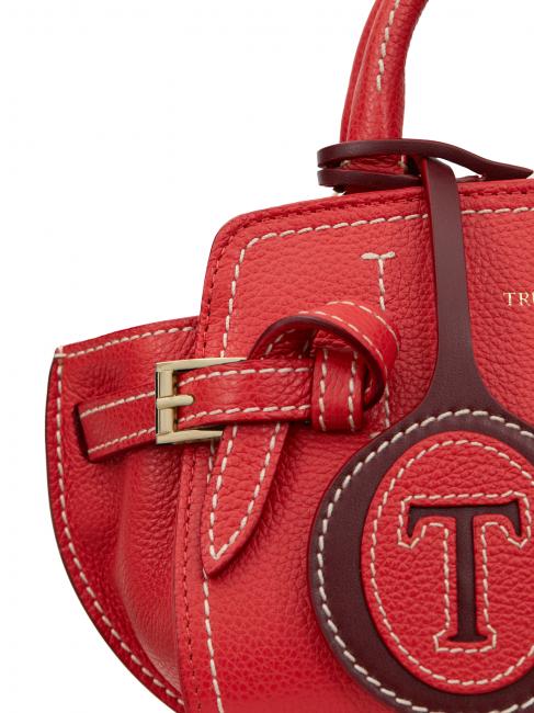 GITA Bicolor Micro bag a mano con tracolla coral/bordeaux - Borse Donna