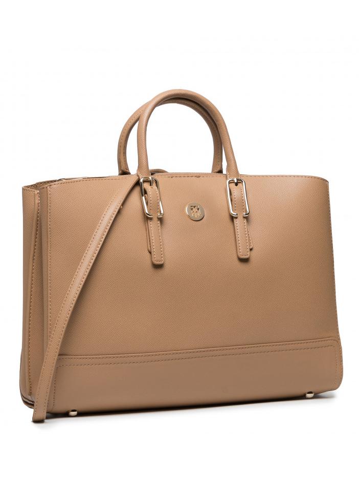 Tommy Hilfiger Honey Borsa A Mano Con Tracolla Camel - Acquista A Prezzi  Outlet!