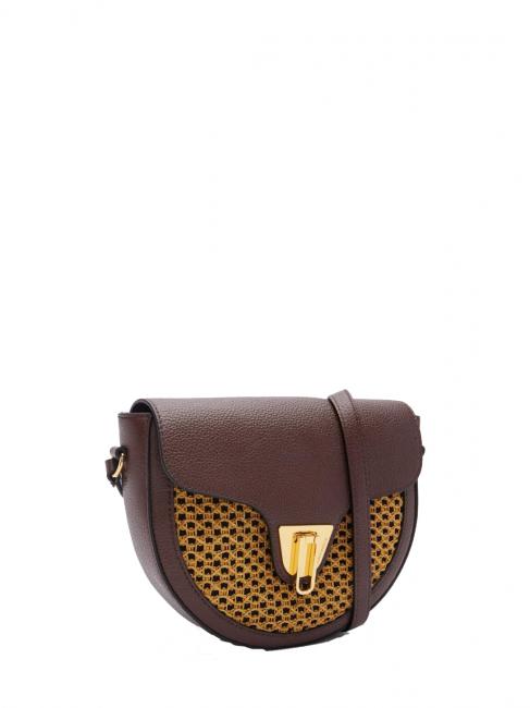 BEAT Paglia Mini Bag a tracolla chocolate/caramel - Borse Donna