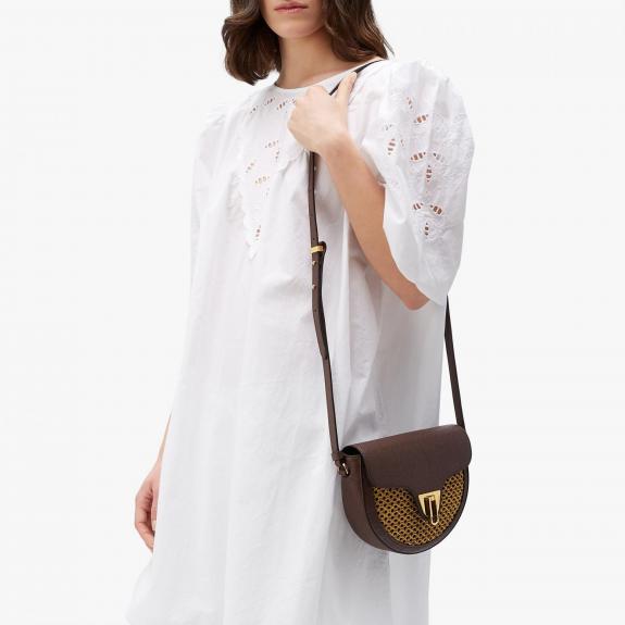 BEAT Paglia Mini Bag a tracolla chocolate/caramel - Borse Donna