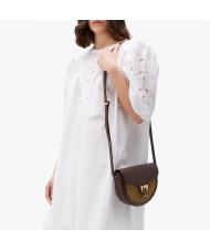 COCCINELLE BEAT Paglia Mini Bag a tracolla chocolate/caramel - Borse Donna - 4
