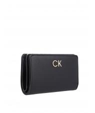 CALVIN KLEIN RE-LOCK FRENCH Portafoglio medio ckblack - Portafogli Donna - 4