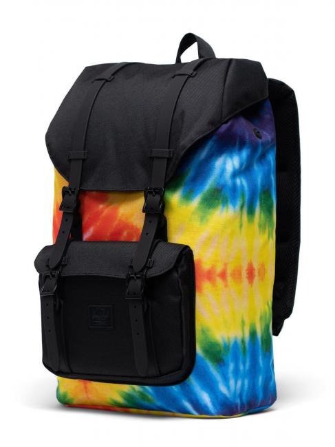 LITTLE AMERICA Zaino Mid Volume porta PC 13" rainbow tie dye - Zaini Scuola & Tempo Libero