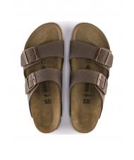 BIRKENSTOCK ARIZONA BIRKO-FLOR NUBUK Sandalo ciabatta mocca - Scarpe Unisex - 4