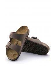 BIRKENSTOCK ARIZONA BIRKO-FLOR NUBUK Sandalo ciabatta mocca - Scarpe Unisex - 5