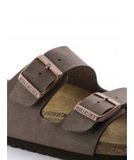 BIRKENSTOCK ARIZONA BIRKO-FLOR NUBUK Sandalo ciabatta mocca - Scarpe Unisex - 6