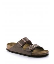 BIRKENSTOCK ARIZONA BIRKO-FLOR NUBUK Sandalo ciabatta mocca - Scarpe Unisex - 3