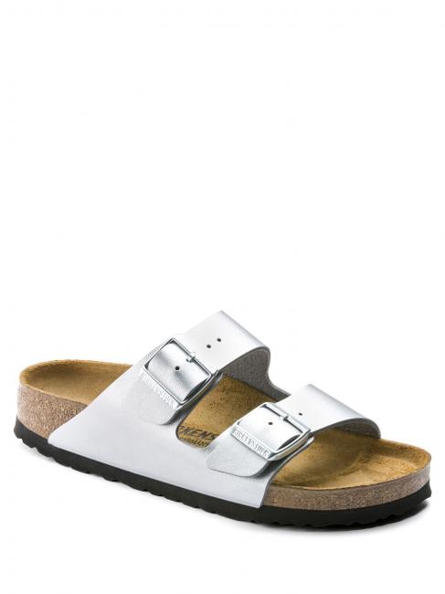 ARIZONA BIRKO-FLOR Sandalo ciabatta silver - Scarpe Donna