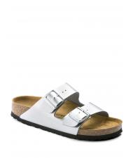 BIRKENSTOCK ARIZONA BIRKO-FLOR Sandalo ciabatta silver - Scarpe Donna - 3