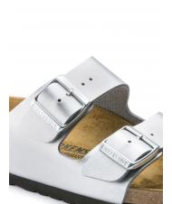 BIRKENSTOCK ARIZONA BIRKO-FLOR Sandalo ciabatta silver - Scarpe Donna - 6