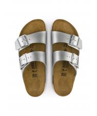 BIRKENSTOCK ARIZONA BIRKO-FLOR Sandalo ciabatta silver - Scarpe Donna - 4