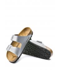BIRKENSTOCK ARIZONA BIRKO-FLOR Sandalo ciabatta silver - Scarpe Donna - 5