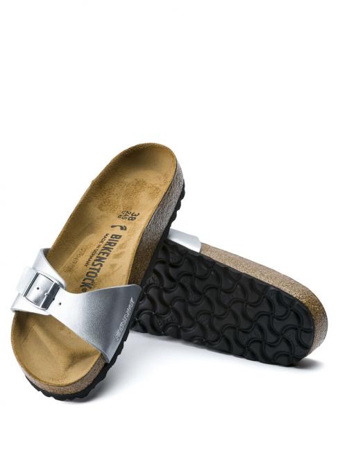 MADRID BIRKO FLOR Sandalo ciabatta silver - Scarpe Donna