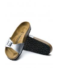 BIRKENSTOCK MADRID BIRKO FLOR Sandalo ciabatta silver - Scarpe Donna - 5