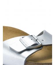 BIRKENSTOCK MADRID BIRKO FLOR Sandalo ciabatta silver - Scarpe Donna - 6