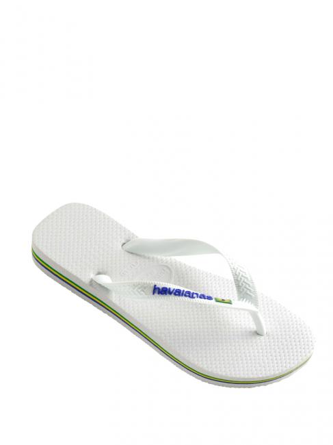 BRASIL LOGO Infradito  white - Scarpe Unisex