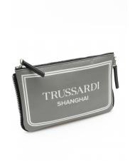 TRUSSARDI CITY POCKET Pochette a mano shanghai grey - Borse Donna - 3