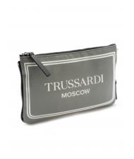 TRUSSARDI CITY POCKET Pochette a mano moscow grey - Borse Donna - 2