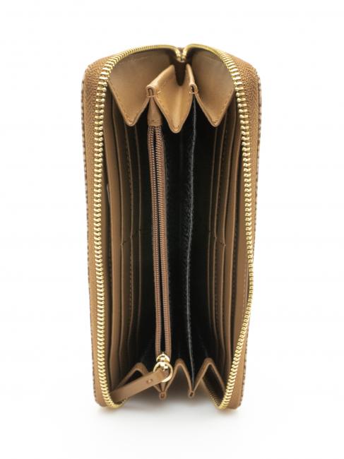 CLASSICA Portafoglio grande zip around beige brown - Portafogli Donna