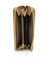 BORBONESE CLASSICA Portafoglio grande zip around beige brown - Portafogli Donna - 2