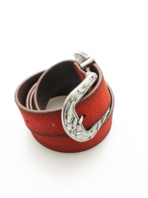 Cintura in pelle suede accorciabile su misura ruby - Cinture