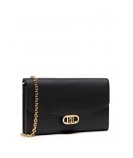 Ralph Lauren Adair Pochette In Pelle Con Tracolla Nero - Acquista Su Le Sac!