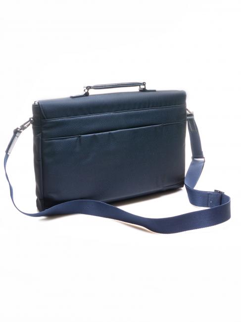 CAMPIONARIO - KLOUT Cartella in pelle e tessuto, porta pc 15.6" blu - Cartelle Lavoro