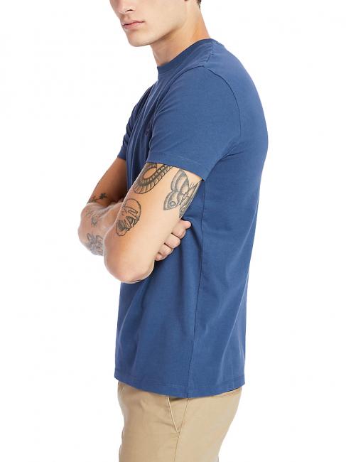 SS DUNRIVER CREW T-shirt in cotone dark denim - T-shirt Uomo