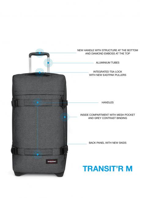 TRANSIT'R M Trolley misura media BlackDenim - Trolley Semirigidi
