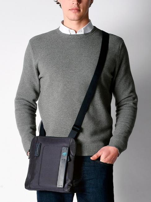 Borsello Linea P16 CHEVRON BLU - Tracolle Uomo