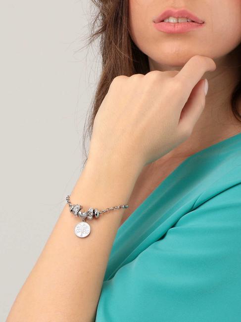 DROPS 2 BEADS Bracciale con albero della vita ARGENTO - Bracciali Donna