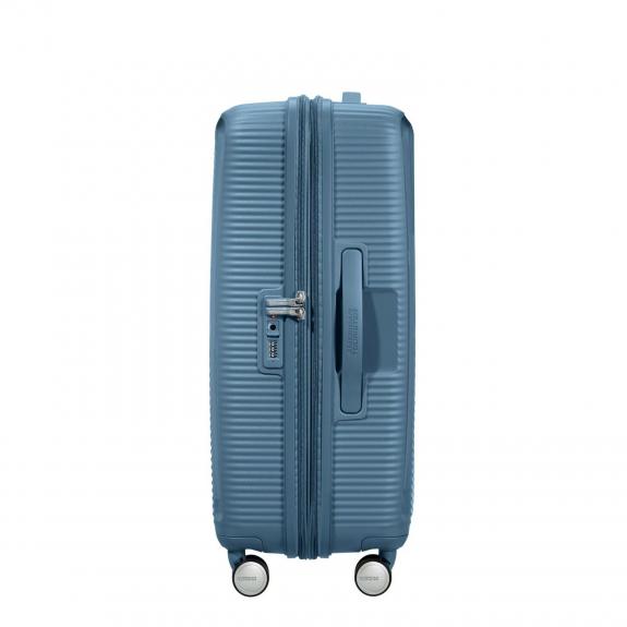 SOUNDBOX SPINNER Trolley medio, espandibile stone blue - Trolley Rigidi