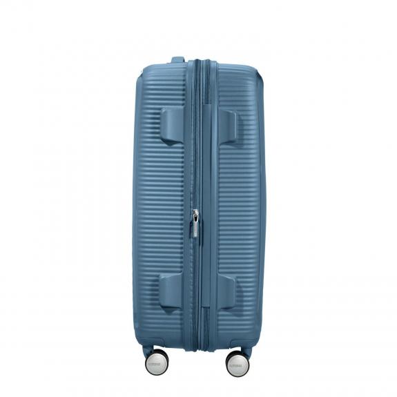 SOUNDBOX SPINNER Trolley medio, espandibile stone blue - Trolley Rigidi