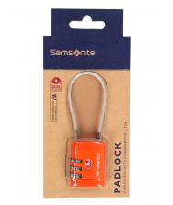 SAMSONITE  GLOBAL TRAVEL Lucchetto con cavetto e combinazione TSA arancio - Accessori Viaggio - 3