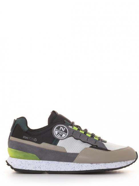 RW-03 EARTHQUAKE Sneaker gray/bla/lime - Scarpe Uomo