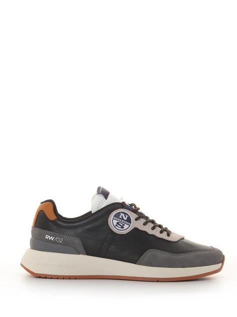 RW-02 Sneaker in pelle black/gray - Scarpe Uomo