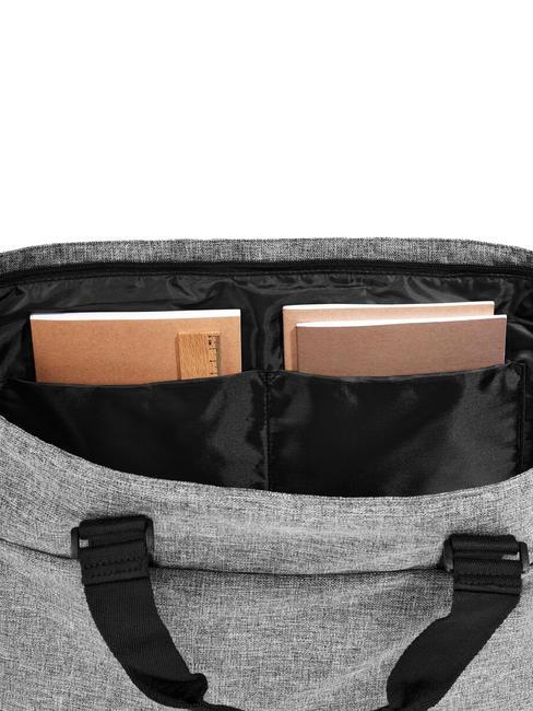 RE-GENERATION Borsone weekend in PET riciclato con tracolla  grigio - Borsoni