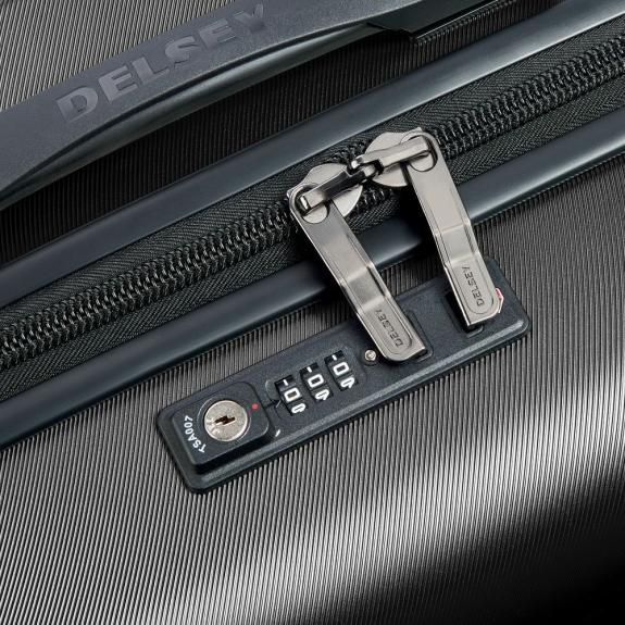 COMETE + Trolley Bagaglio a Mano spinner Nero - Bagagli a mano