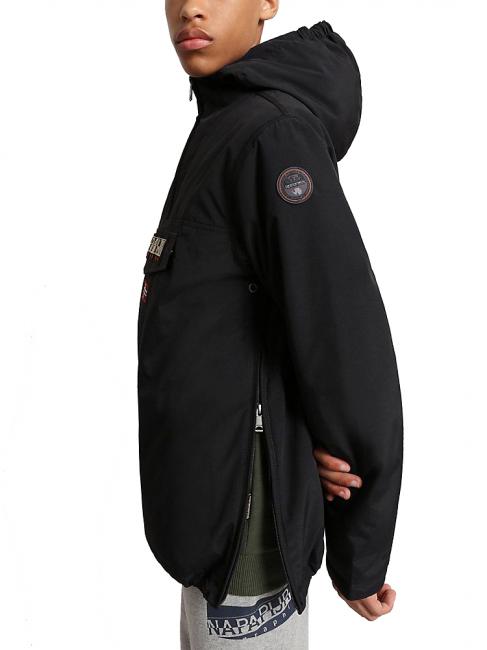 KIDS rainforest winter giacca Windproof jacket with hood black 041 - Giacche