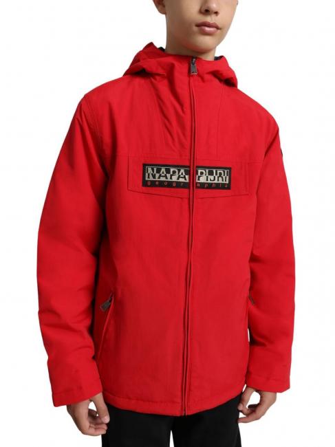 k rainforest op giacca Jacket with zip and hood red tango - Giacche