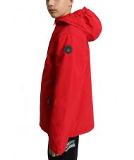 NAPAPIJRI k rainforest op giacca Jacket with zip and hood red tango - Giacche - 4