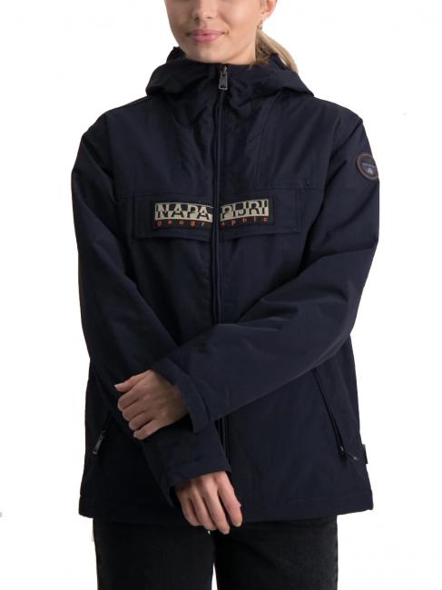 k rainforest op giacca Jacket with zip and hood blu marine - Giacche