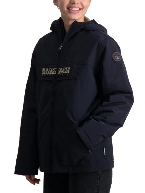 k rainforest op giacca Jacket with zip and hood blu marine - Giacche