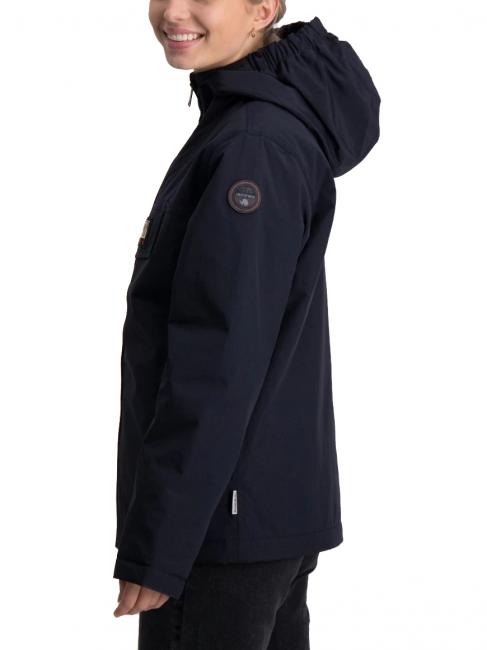 k rainforest op giacca Jacket with zip and hood blu marine - Giacche