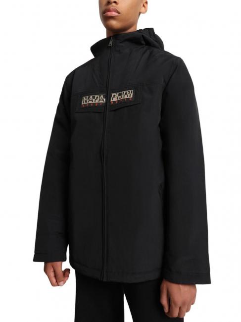 k rainforest op giacca Jacket with zip and hood black 041 - Giacche